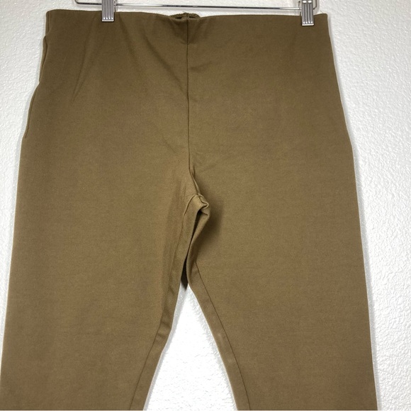 Free People Ponte Knit Stirrup Leggings Womens Size M Moss Green Brown - Picture 6 of 14